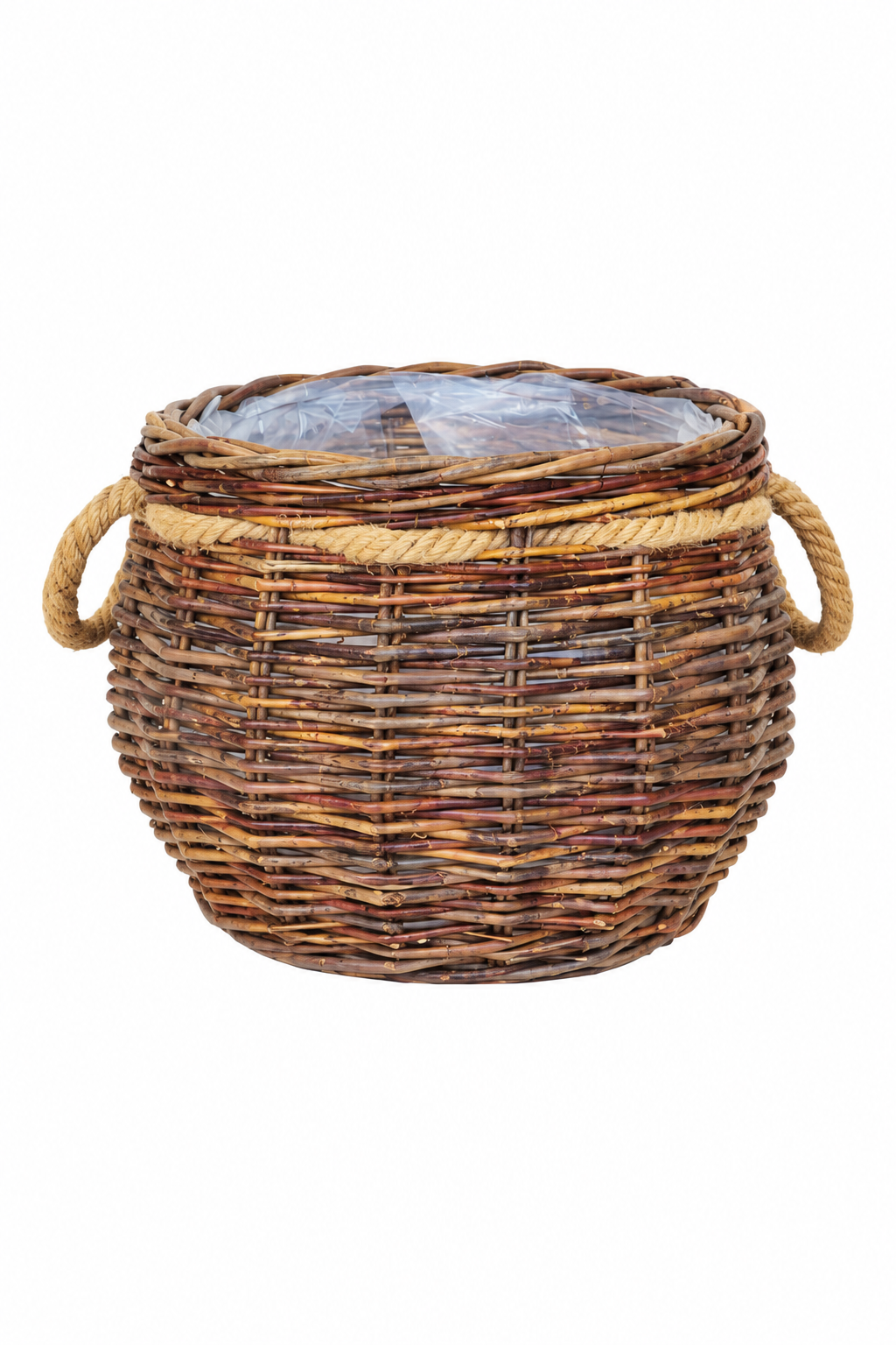Willow Basket With Rope - Large