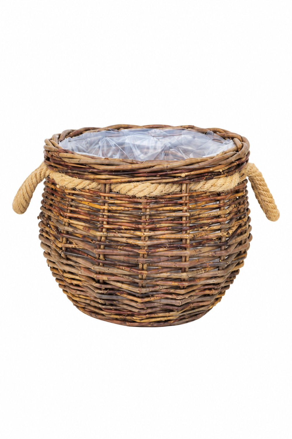 Willow Basket With Rope - Medium