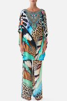 CAMILLA Bat Sleeve Kaftan with Cold Shoulder - Butterfly Bohemia - view 1