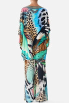 CAMILLA Bat Sleeve Kaftan with Cold Shoulder - Butterfly Bohemia - view 2