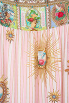 CAMILLA Long Tiered Dress with Bow Ties - Painted Prayers - view 7