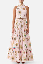 CAMILLA High Waisted Tiered Skirt - Painted Prayers - view 1
