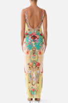 CAMILLA Square Neck Beach Maxi Dress with Low Back - Painted Prayers - view 2