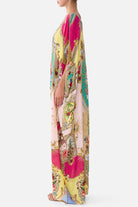CAMILLA Round Neck Kaftan - Painted Prayers - view 4