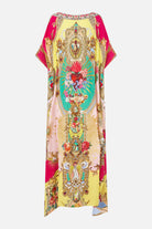 CAMILLA Round Neck Kaftan - Painted Prayers - view 6