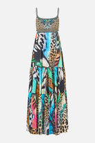 CAMILLA Long Dress with Jersey Bodice - Butterfly Bohemia - view 3