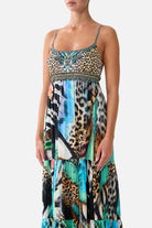 CAMILLA Long Dress with Jersey Bodice - Butterfly Bohemia - view 5