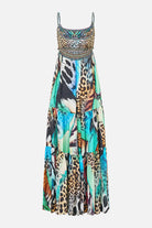 CAMILLA Long Dress with Jersey Bodice - Butterfly Bohemia - view 6