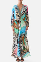 CAMILLA Twist Front Batwing Dress - Butterfly Bohemia - view 1