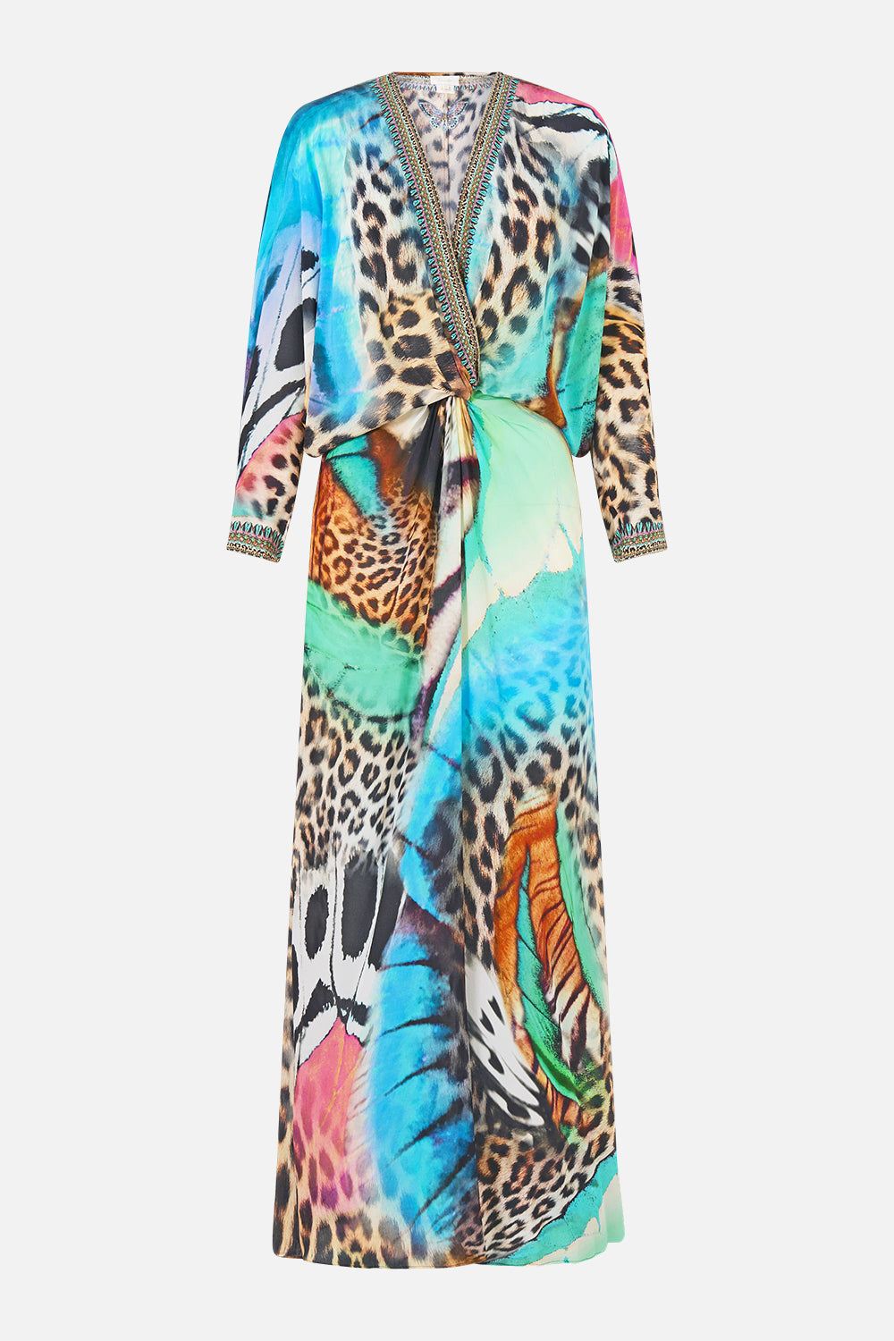 CAMILLA Twist Front Batwing Dress - Butterfly Bohemia - view 3