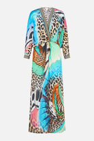 CAMILLA Twist Front Batwing Dress - Butterfly Bohemia - view 3