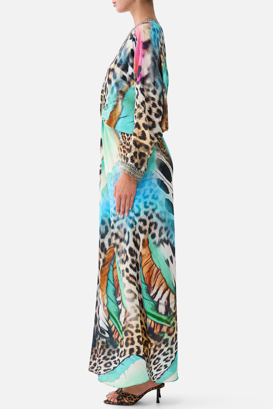 CAMILLA Twist Front Batwing Dress - Butterfly Bohemia - view 4