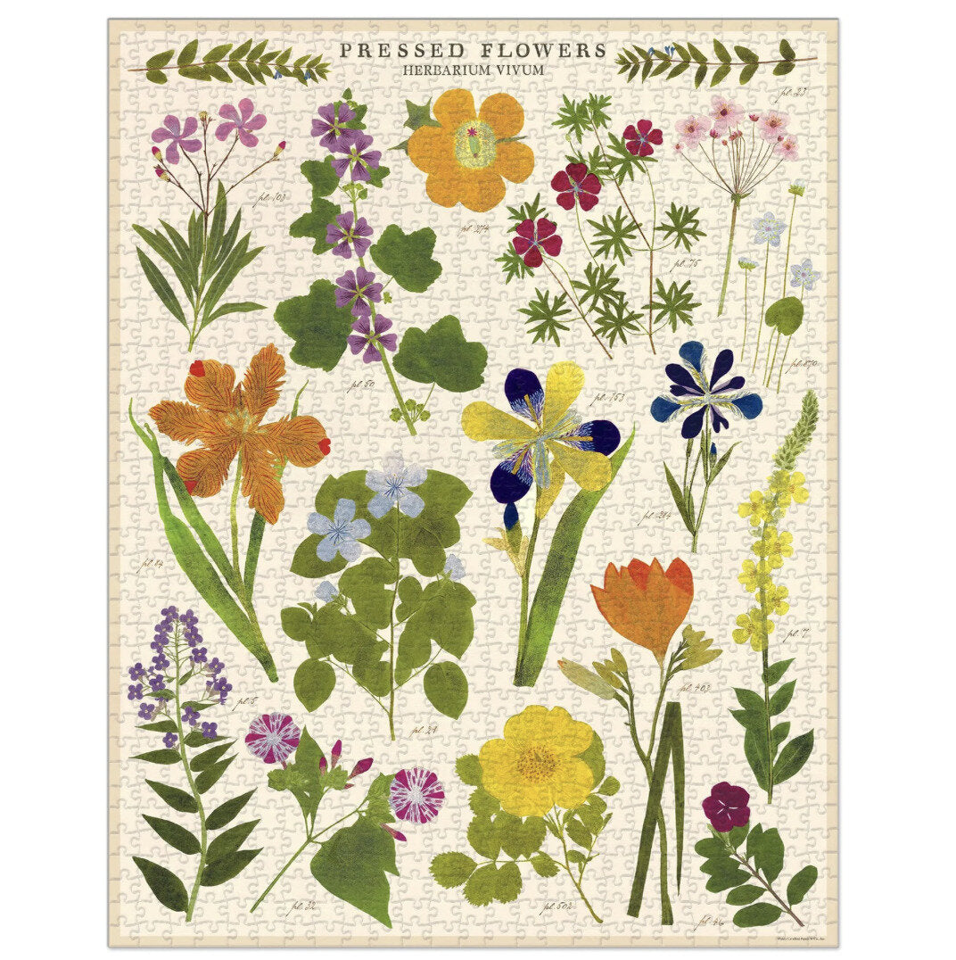 Cavallini & Co - Pressed Flower 1000 Piece Puzzle - Magpie Style