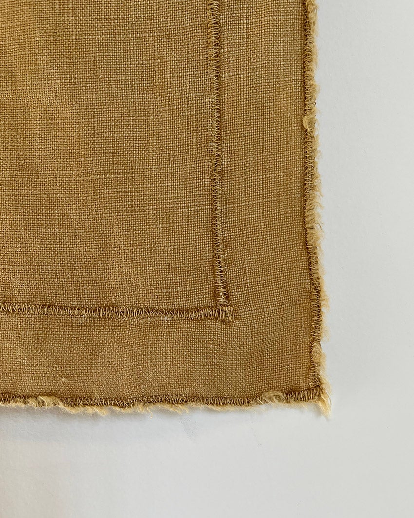 Old Gold Linen Napkin, alternate view