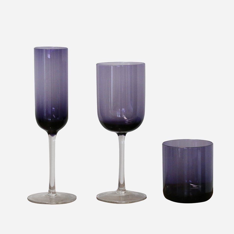 Amethyst Champagne Glasses - Set of 4, alternate view