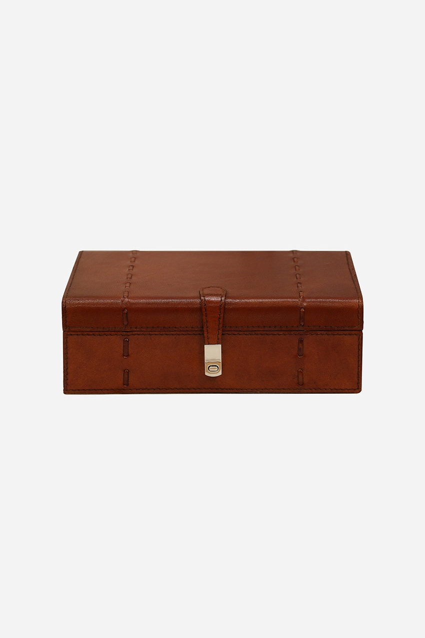 Savoy Leather Storage Box - Medium