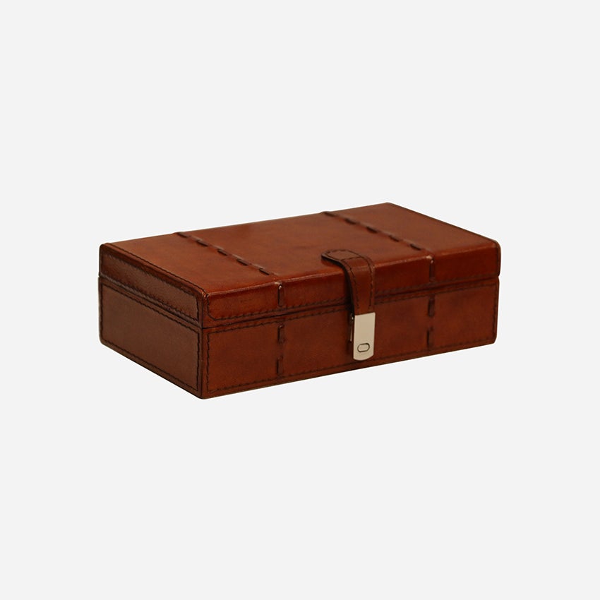 Savoy Leather Storage Box - Small, alternate view