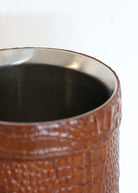 Croco Wine Cooler with Leather, alternate view