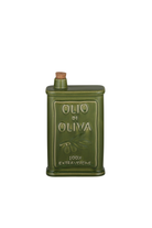 Olive Green Ceramic Olive Oil Bottle - preserved original photo
