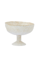 Speckled Pedestal Bowl - preserved original photo