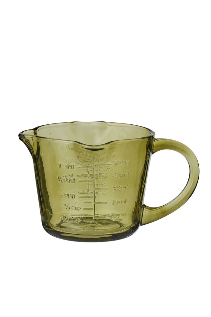Lia Glass Measuring Jug - Green