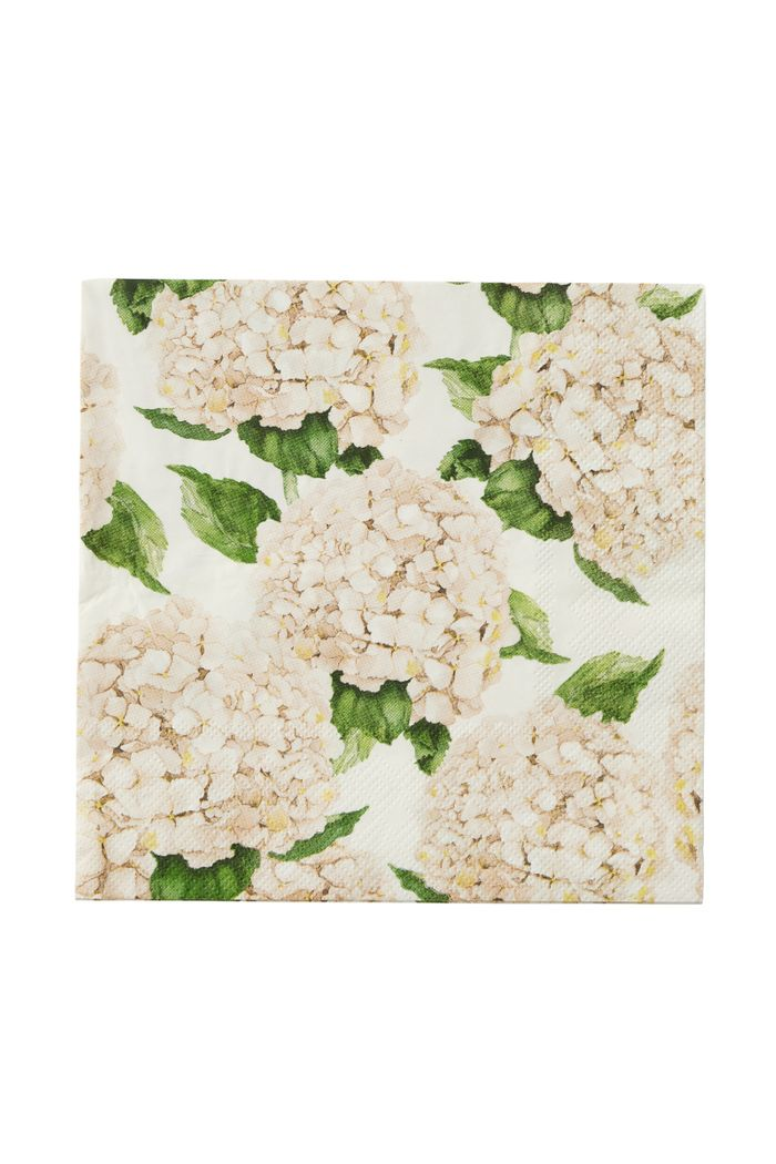Hydrangea Paper Napkins - Ivory