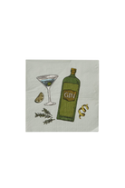 Gin Cocktail Paper Napkins - preserved original photo