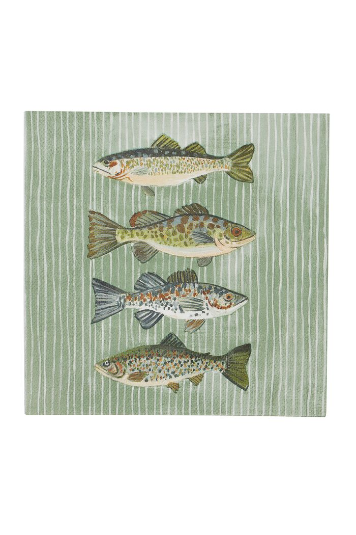 Shad Fish Paper Napkins - Pack of 20
