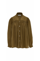 Devotion Twins 026.013G voile shirt in Khaki