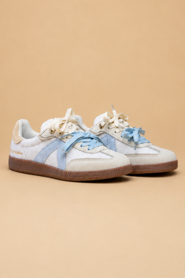 ASFVLT Elite Classic Sneaker - Cream Pony/Blue - Magpie Style
