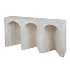 Arch Wood Console Table - White Wash - 1