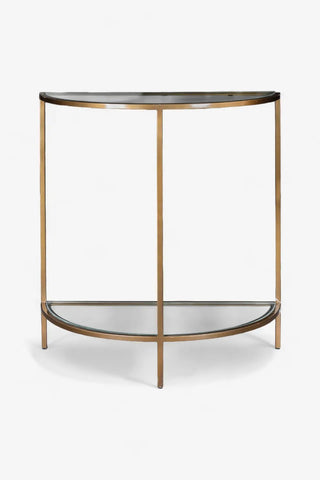 Freddy Iron and Glass Console Table