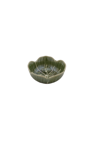 Small Cabbage Ceramic Bowl - Green