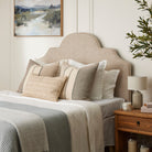 Cove Linen Cushion - White - 10