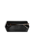 Fox & Leo slimline leather glasses case – Black