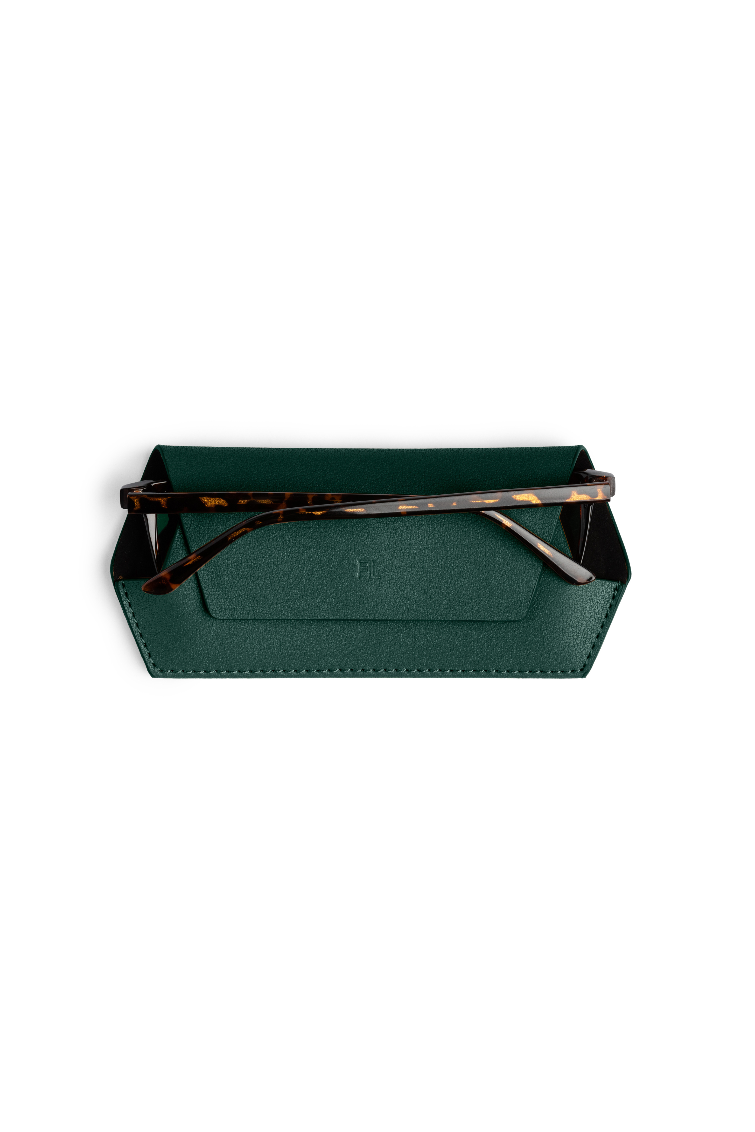 Fox & Leo slimline glasses case - Forest