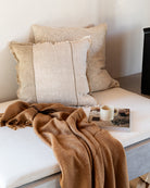 Frankton Cushion - Sand - view 2