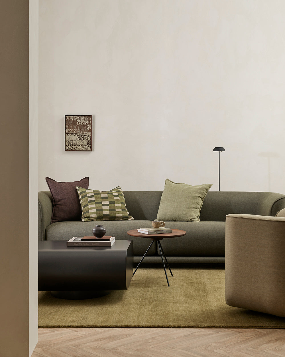 Flaxmill Cushion - Kelp - view 5