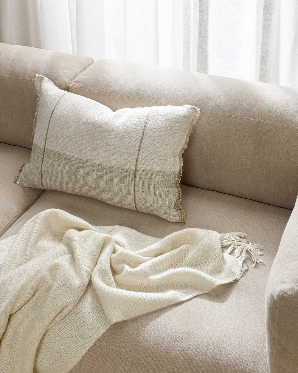 Oliver Cushion - Sand - view 3