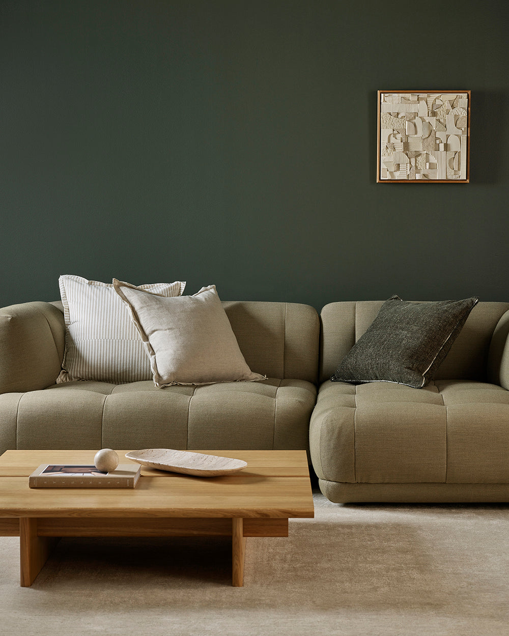 Rowan Cushion - Oat - view 3