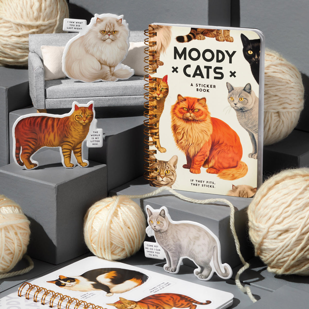 Moody Cats Sticker Book - 9