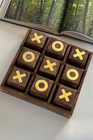 Slotted Tic Tac Toe - Natural