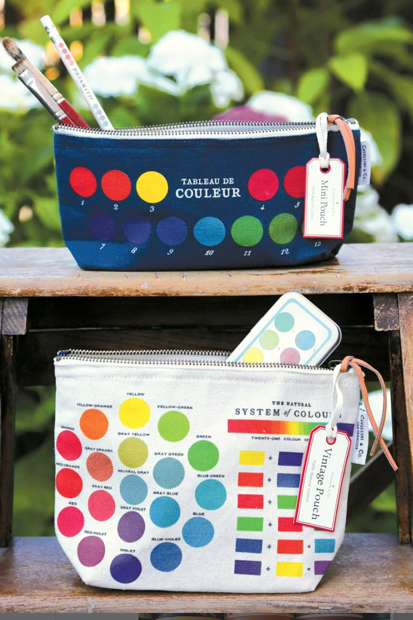 Cavallini & Co - System of Colours Vintage Pouch - Magpie Style