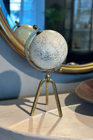 Cream and Gold Globe - Small
