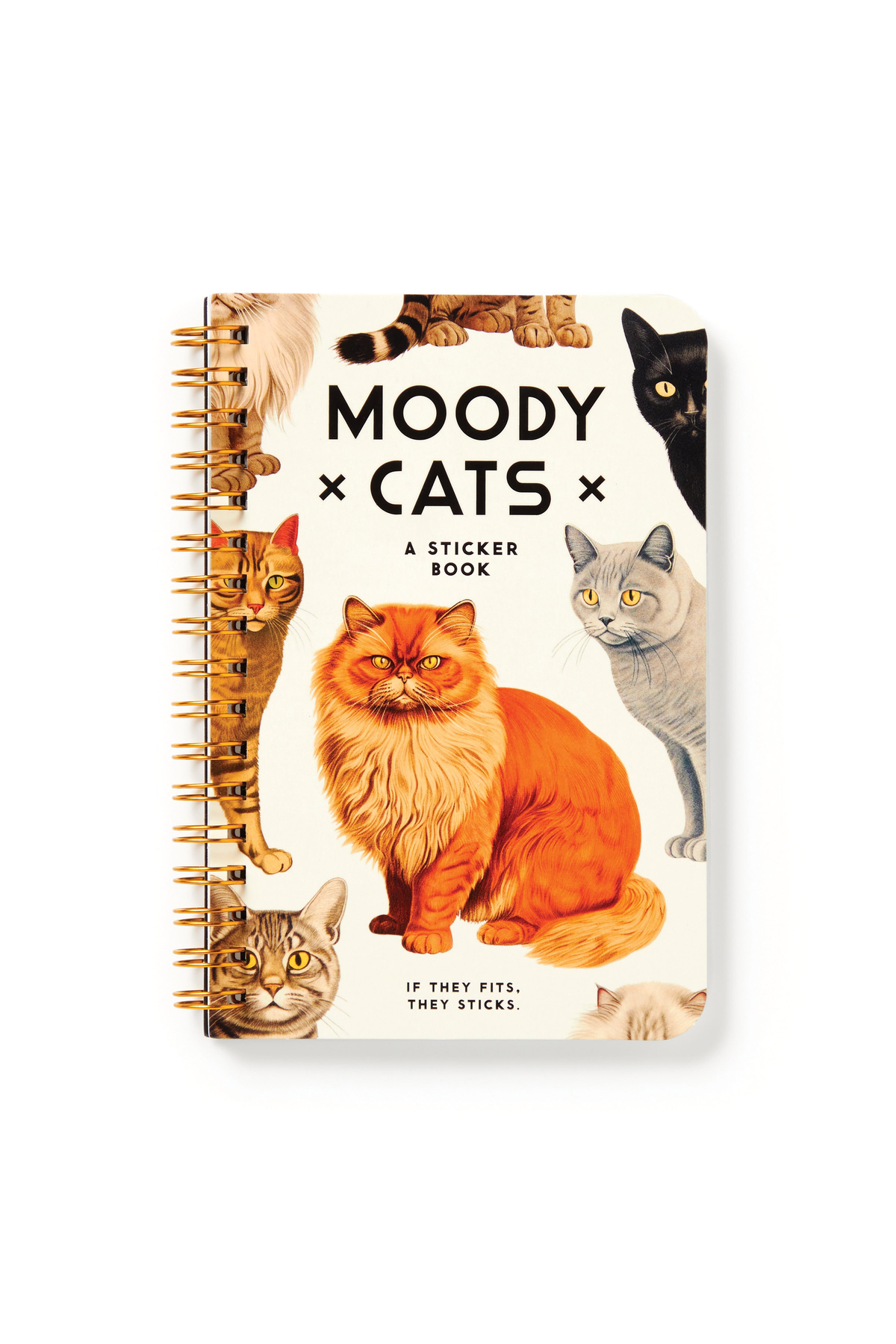 Moody Cats Sticker Book
