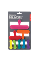Rainbow Bag Clips - Assorted Sizes, Set of 8