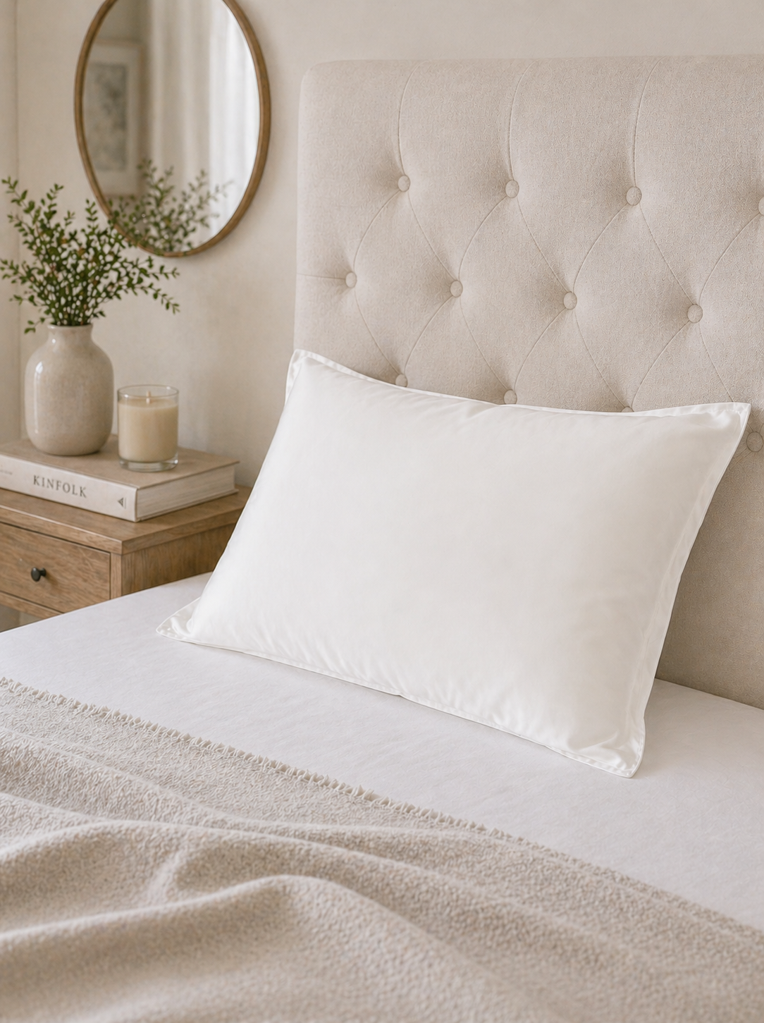 SILK SENSATION - Pillowcase - Ivory - Paula Ryan
