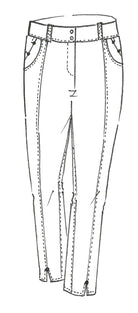 PAULA RYAN Panelled Crop Jean - White - Paula Ryan