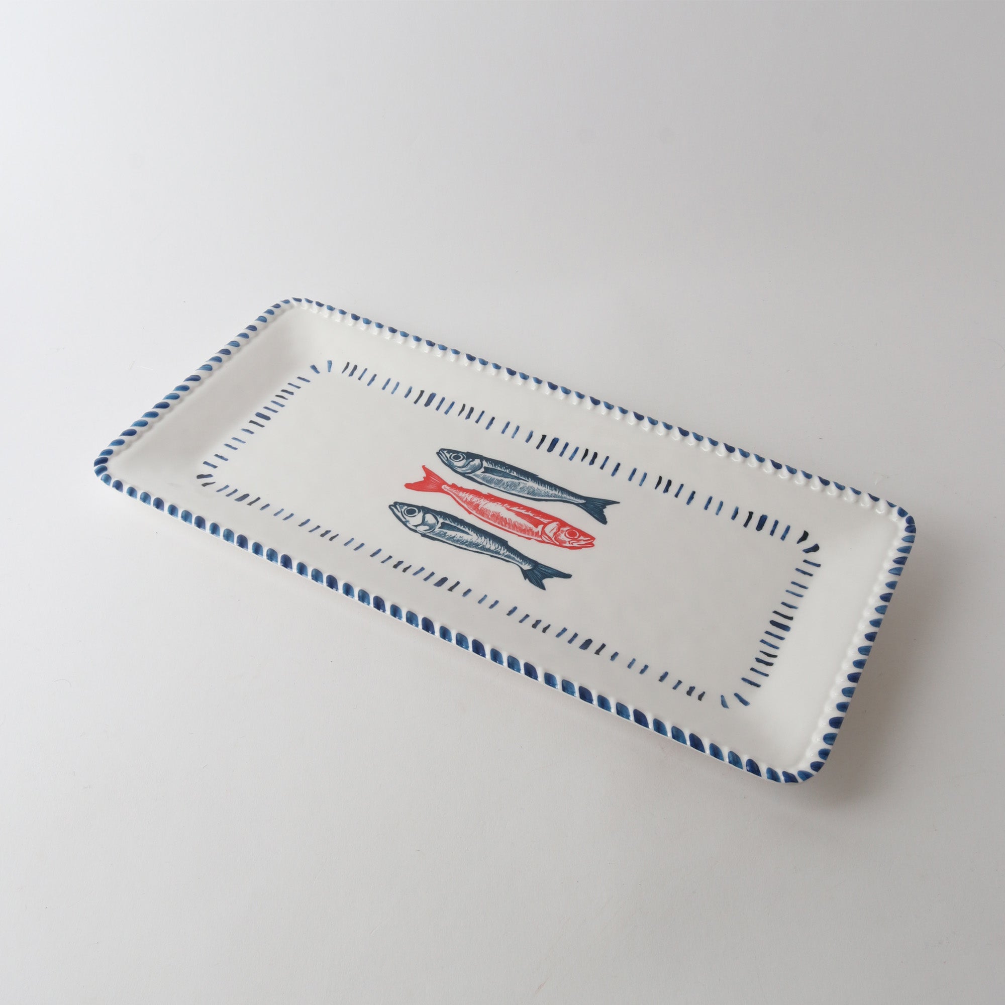 Le Forge Nautical Sardine Rectangular Melamine Platter 43cm
