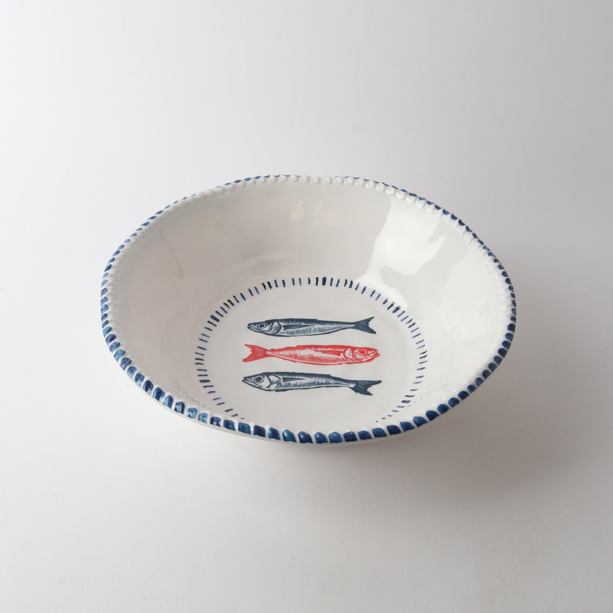 Le Forge Nautical Sardine Melamine Bowl 31cm